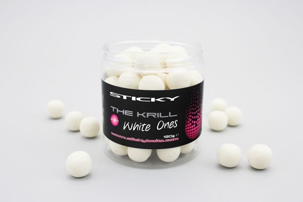 Sticky Baits The Krill White Ones Wafters 16mm