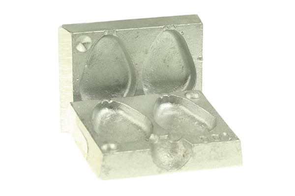 CJT Lead Mould 2 in 1 Dumpy Flat Pear 3.5oz