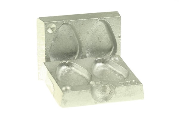 CJT Lead Mould 2 in 1 Dumpy Flat Pear 3oz