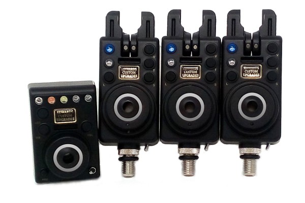 ECU MK1 COMPACTS Remote Bite Alarms Plus Receiver (All Blue)