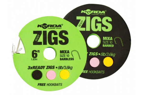 Korda Ready Tied Zig Rigs