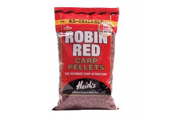 Dynamite Baits Robin Red Pre Drilled Carp Pellets 8mm 