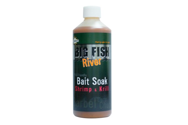 Dynamite Baits Big Fish River Bait Soak Shrimp & Krill 500ml