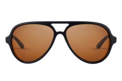 Fortis Aviator Matt Black Polarised Glasses* Fortis Aviator Matt Black Polarised Glasses*