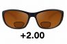 Fortis Wraps Bifocal +2.00 Magnification