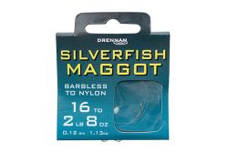 Drennan Barbless Silverfish Maggot Hooks to Nylon