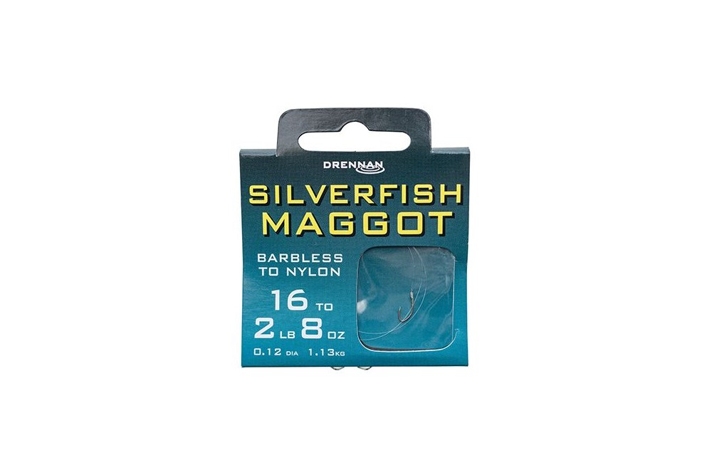 Drennan Silverfish Maggot Barbless To Nylon 
