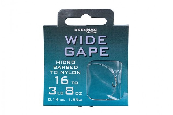 Drennan Wide Gape Hooks To Nylon
