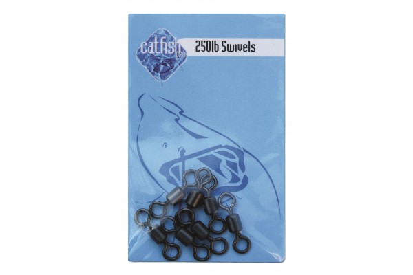 Catfish Pro Black Barrel Swivels