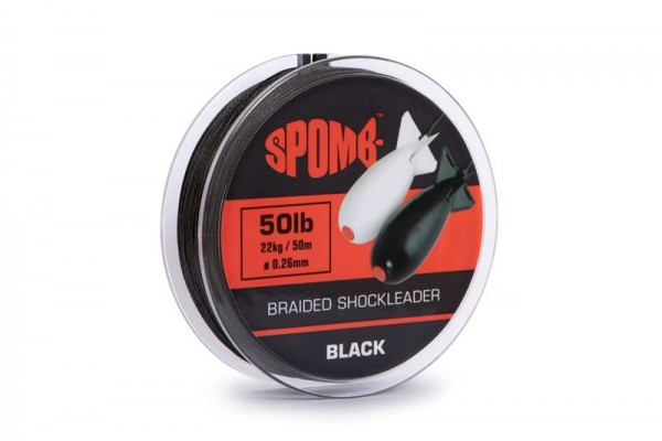 Spomb Braided Shockleader Black 50lb 50m