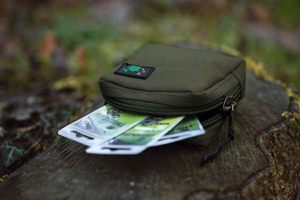 Thinking Anglers Olive Solid Zip Pouch *Medium & Large* 