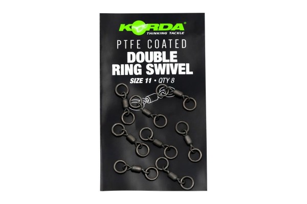 Korda PTFE Double Ring Swivels Size 11