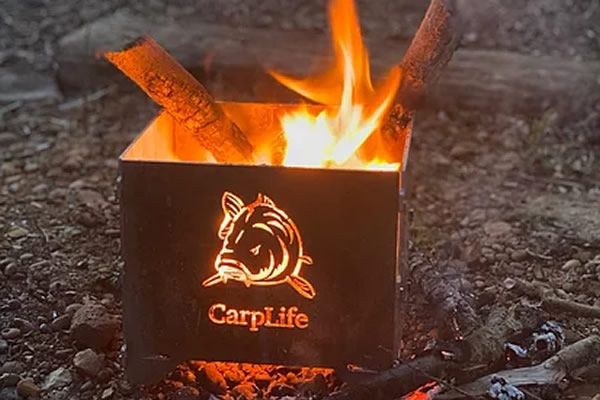 Carplife Portable Fire Pit, Solar Fake Fire Pit