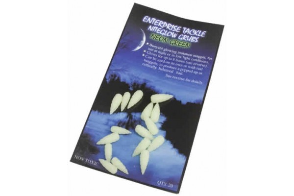 Enterprise Tackle Niteglow Grubs Neon Green