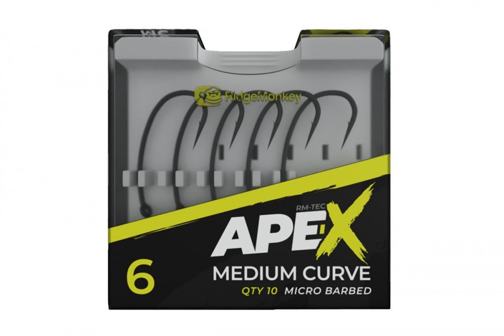 RidgeMonkey Ape-X Medium Curve Barbed Hooks 4