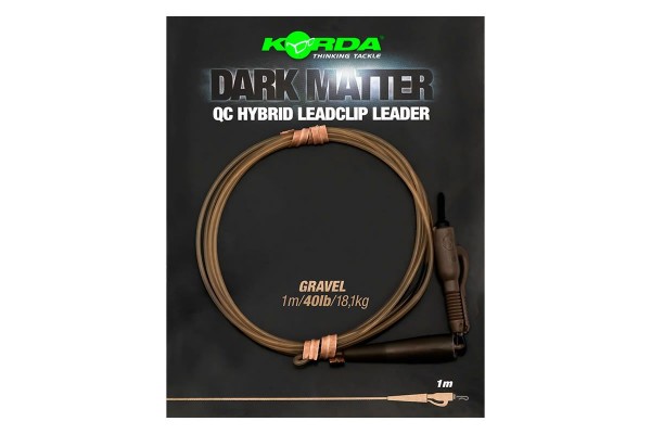 Korda Dark Matter Leader QC Hybrid Clip 30lb 1m