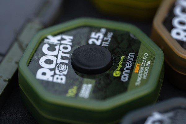 RidgeMonkey Connexion Rock Bottom Tungsten Coated Hooklink 25lb