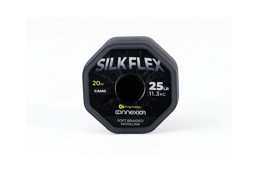 RidgeMonkey Connexion SilkFlex Soft Braid Hooklink 25lb