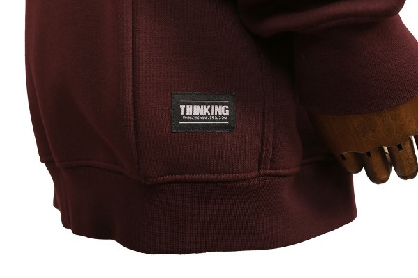Thinking Anglers Plum Zip Hoody