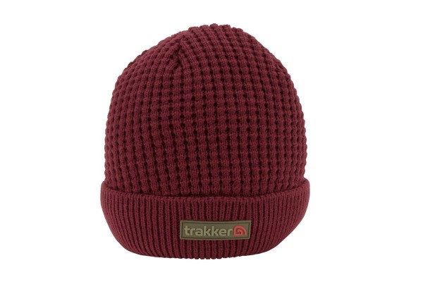 Trakker Plum Textured Beanie Hat