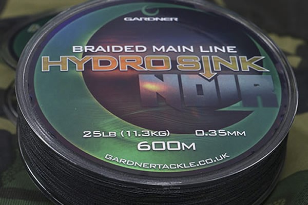 Gardner Hydro Sink Noir Braided Main Line 25lb