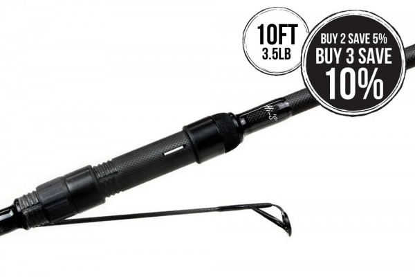 Free Spirit Hi S Black Carp Rods 10ft 3.5lb (40mm)