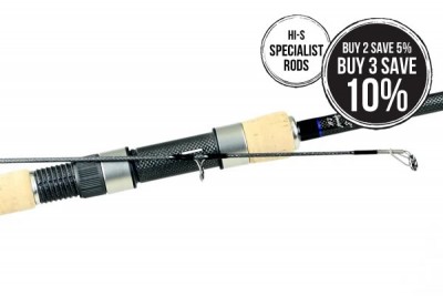 Free Spirit Hi S Specialist Barbel Rod, 13ft Heavy Water 2.75lb, Full Cork Handle 40mm rings