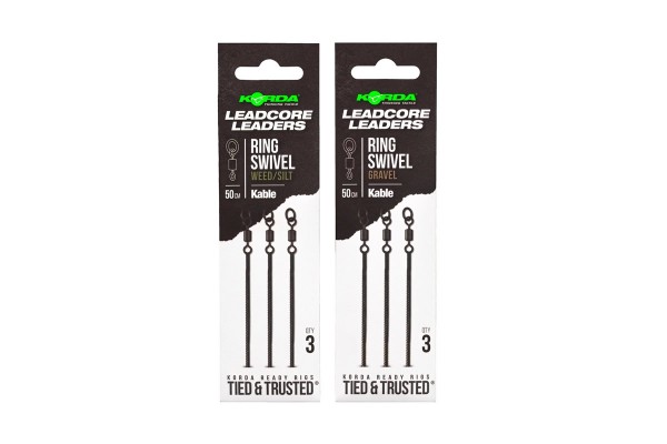 Korda Kable Leadcore Leader Ring Swivel 50cm