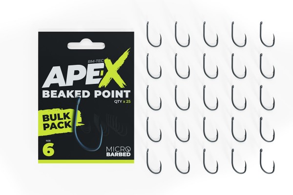 RidgeMonkey Ape-X Beaked Point Hooks - Bulk Pack