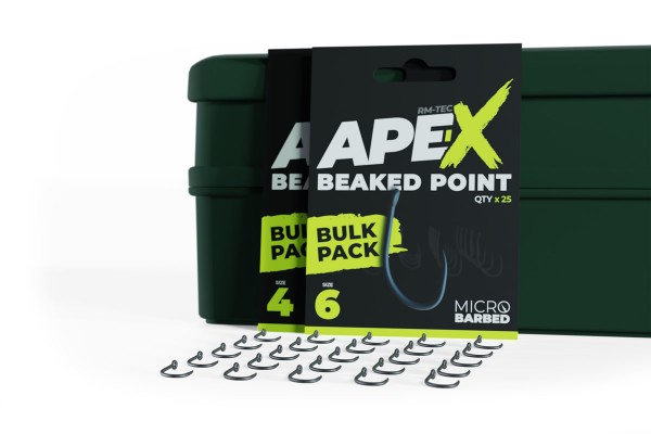 RidgeMonkey Ape-X Beaked Point Hooks - Bulk Pack