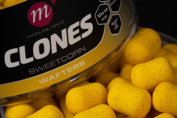 Mainline Baits Clones Sweetcorn Barrel Wafters 10mm x 14mm