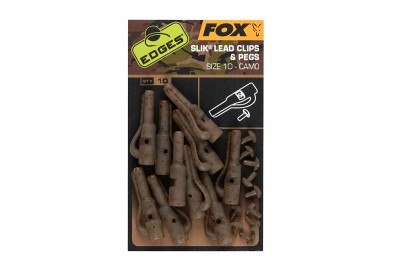 Fox Edges Camo Slik Lead Clip & Pegs Size 10