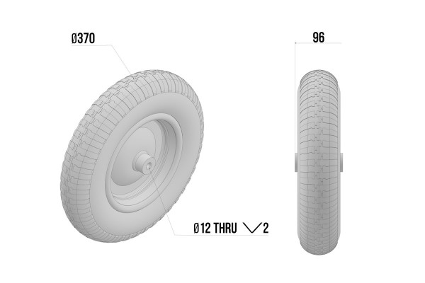 Carp Porter MK2 Wheel