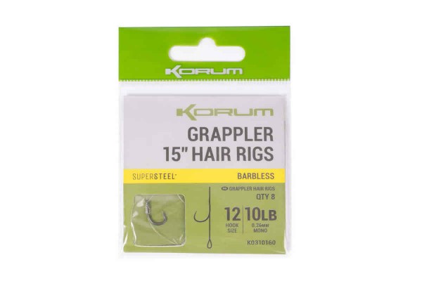 Korum Grappler Hair Rigs 15 inch