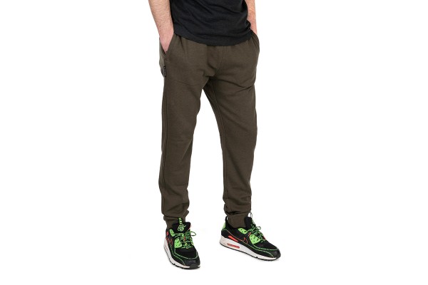 Black and green store joggers