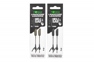 3 Terminali Leadcore Per Pesca Alla Carpa – 70 Cm, Con Clip E Girella QC, Antigroviglio