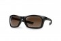 Fox Collection Wraps Green/Black Sunglasses - Brown Lens