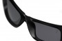 Fox Collection Wraps Black/Orange Sunglasses - Grey Lens
