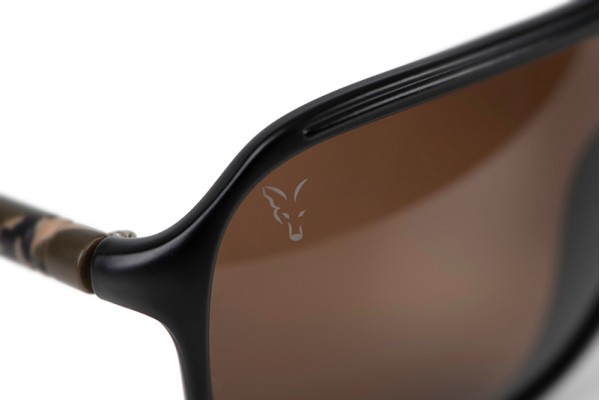 Fox AV8 Black & Camo Sunglasses - Brown Lens