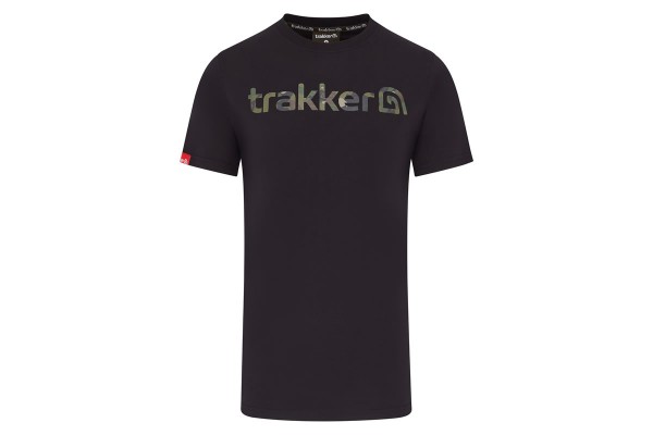 Trakker CR Logo T-Shirt Black Camo