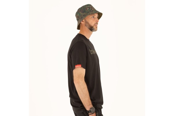 Trakker CR Logo T-Shirt Black Camo