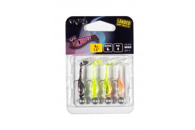 Fox Rage Ultra UV Micro Fry Mixed Colour Loaded Lure Pack 4cm x 4pcs