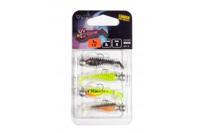 Fox Rage Ultra UV Micro Critter Mixed Colour Loaded Lure Pack 5cm x 4pcs  Loaded 3g