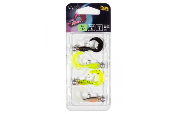 Fox Rage Ultra UV Micro Grub Mixed Colour Loaded Lure Pack 4cm x 4pcs