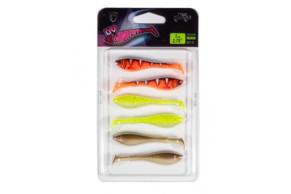 Fox Rage Mini Fry Mixed Colour Lure Pack 7cm x 6pcs