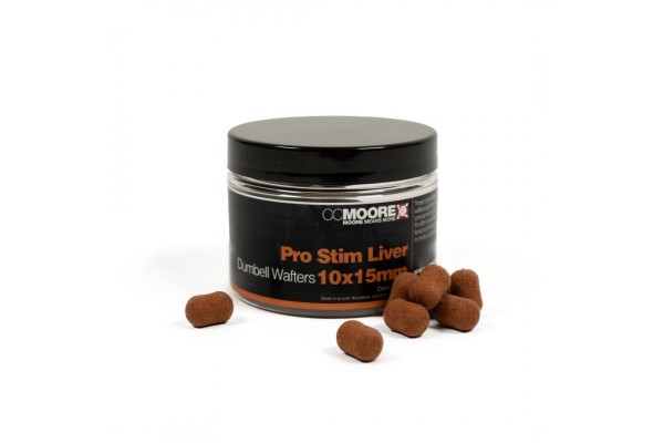 CC Moore Pro Stim Liver Dumbell Wafters 10x15mm