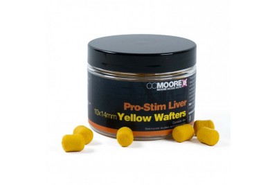 CC Moore Pro Stim Liver Yellow Dumbell Wafters 10x14mm