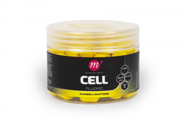 Mainline Baits Cell Fluoro Dumbell Wafters 12 x 15mm