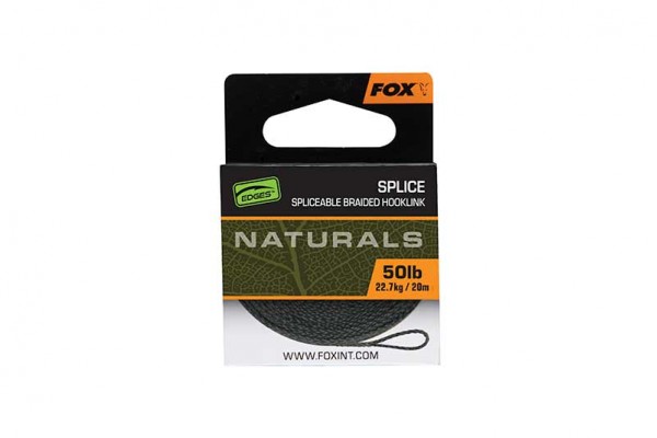Fox Edges Naturals Splice Hooklink 50lb