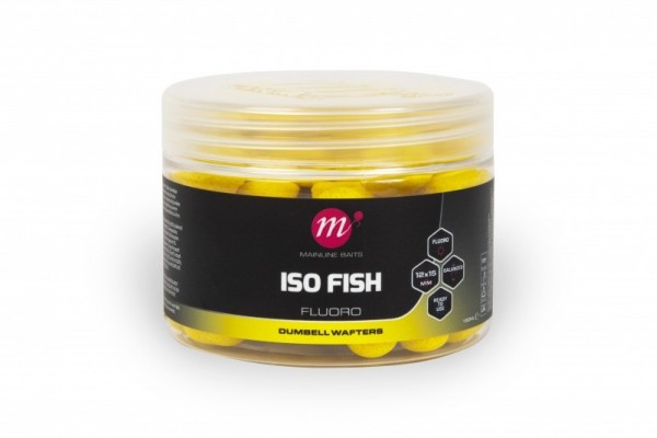 Mainline Baits ISO Fish Fluoro Dumbell Wafters 12 x 15mm